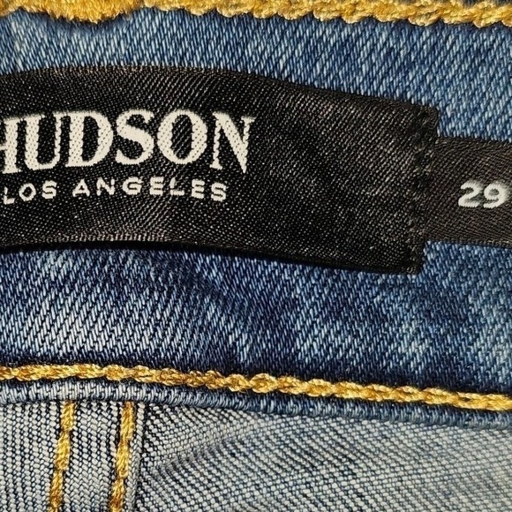 Mens Small Hudson Jeans Mens Zach Skinny Size 29 Medium and Light Wash - Picture 10 of 13